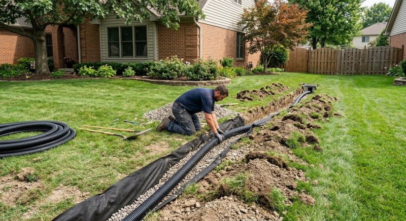 Yard Drainage Improvement in Tuscaloosa, AL