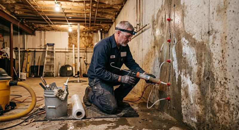 Basement Walls Waterproofing in Birmingham, AL