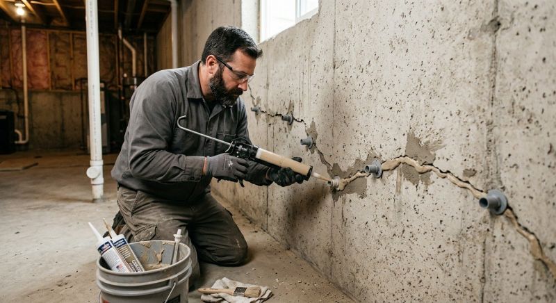 Foundation Crack Sealing in Columbus, OH