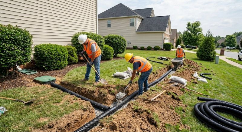 Garden Drainage Installation in Birmingham, AL