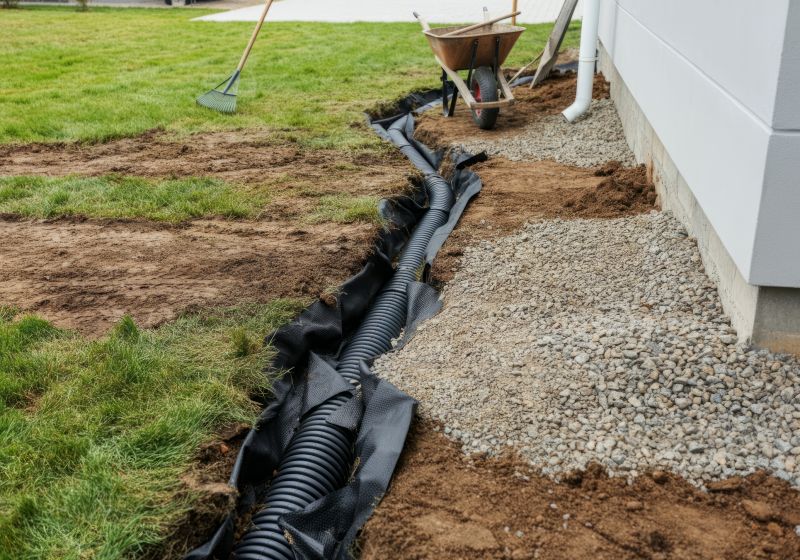 Yard Drainage System Installation